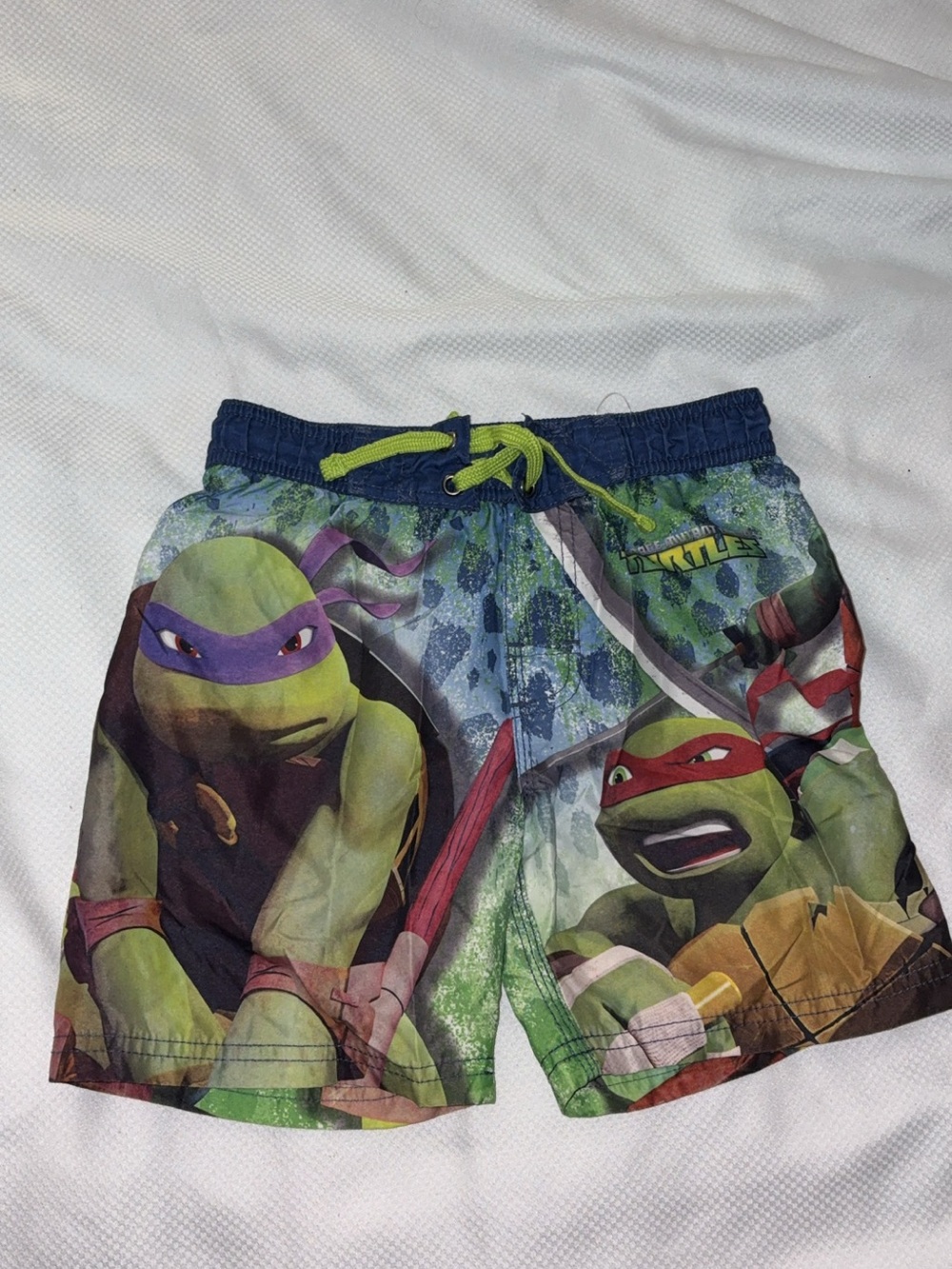 Teenage Mutant Ninja Turtles Green & Blue Kids Swim Shorts